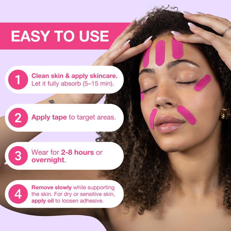 Anti-Wrinkle Beauty Face Tape - 110 Pre-Cut Strips