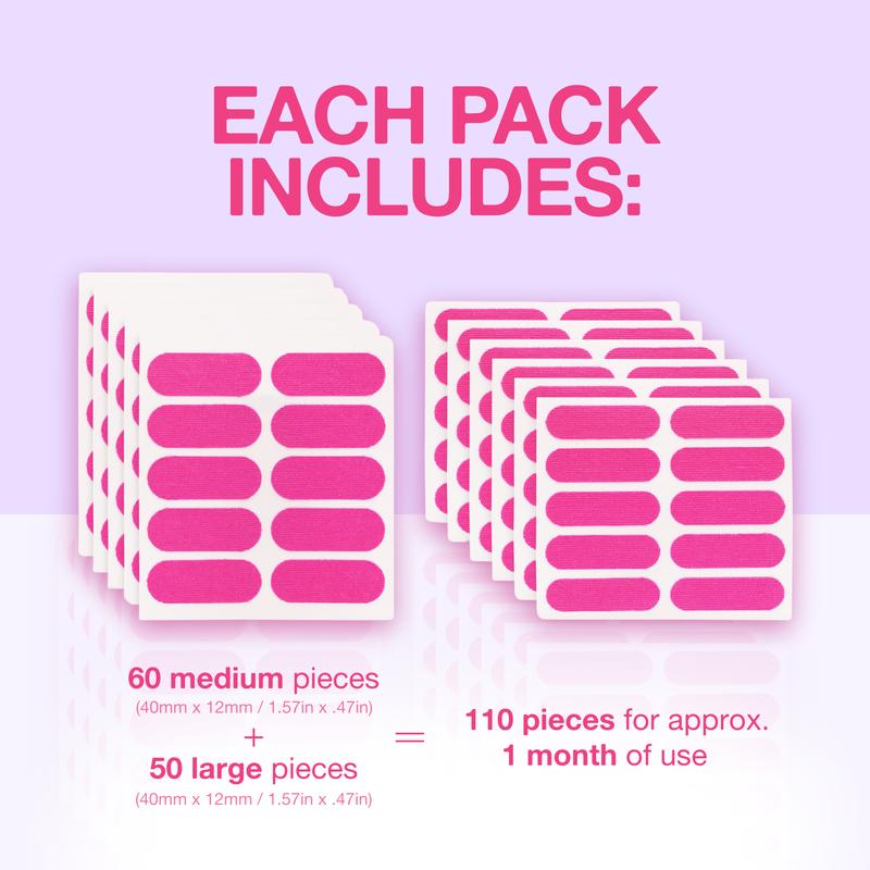 Anti-Wrinkle Beauty Face Tape - 110 Pre-Cut Strips