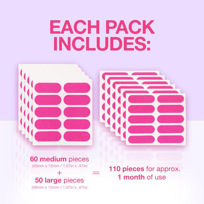 Anti-Wrinkle Beauty Face Tape - 110 Pre-Cut Strips